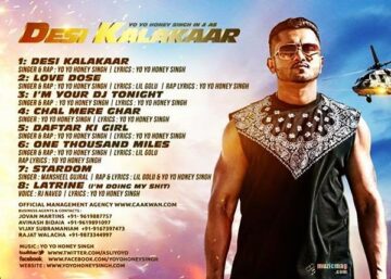 Yo Yo Honey Singh - Desi Kalakaar - Track List